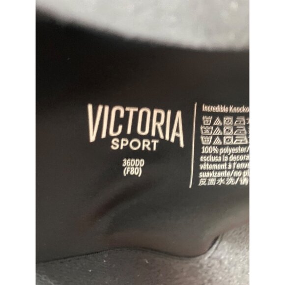 Victoria Sport Women's Black Double Layered Front CLosure Sports Bra - 36DDD - Picture 8 of 10